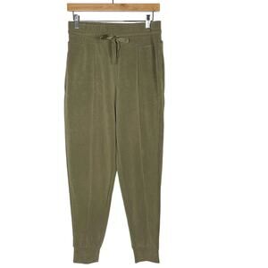 JoyLab S Olive Green Modal Stretch Jogger Pants Sweatpants Pockets Loungewear